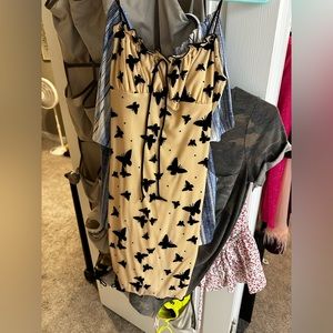 Black butterfly dress